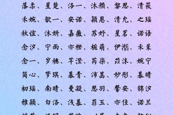 2021年9月24日出生的女孩健康顺遂名字推荐姓名